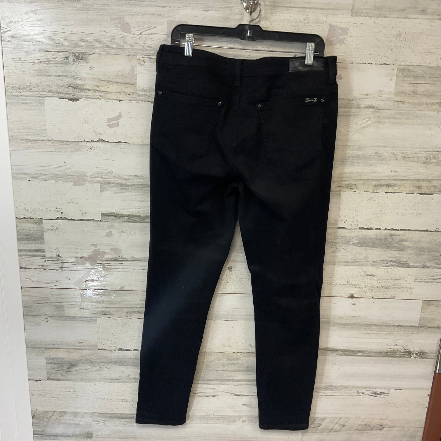 Jeans Straight By Seven 7 In Black, Size: 12