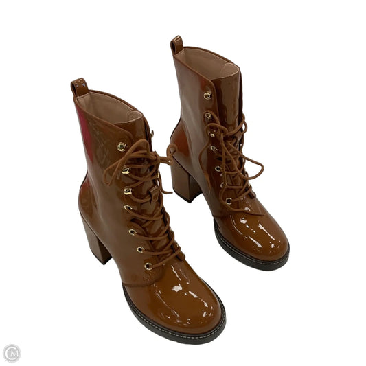 Boots Ankle Heels By Stuart Weitzman In Brown, Size: 7.5