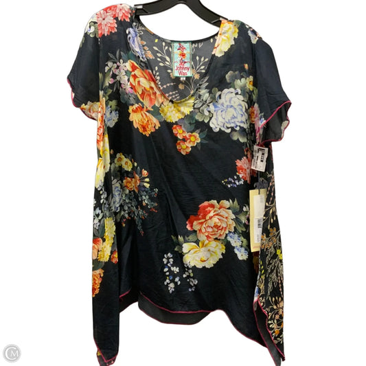 Top Short Sleeve By Johnny Was In Black, Size: S