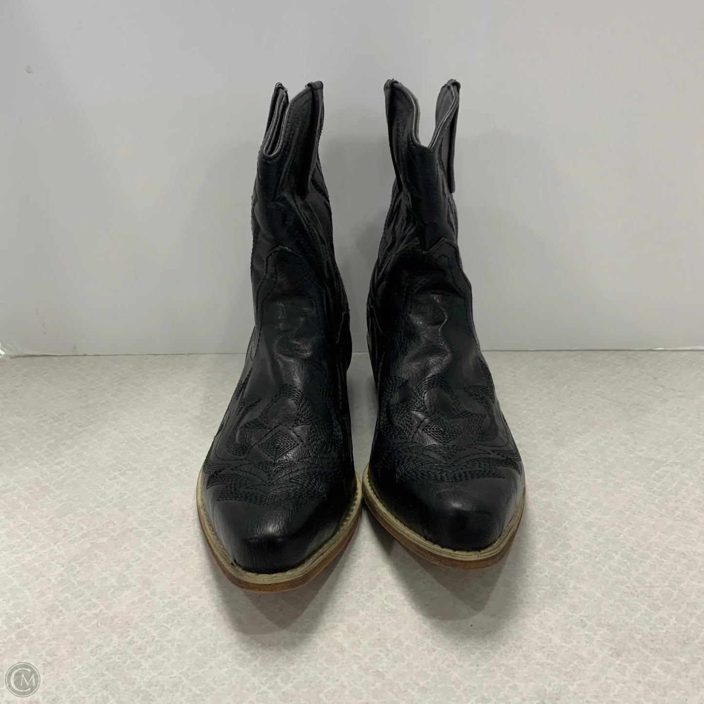 Boots Ankle Heels By Clothes Mentor In Black, Size: 11