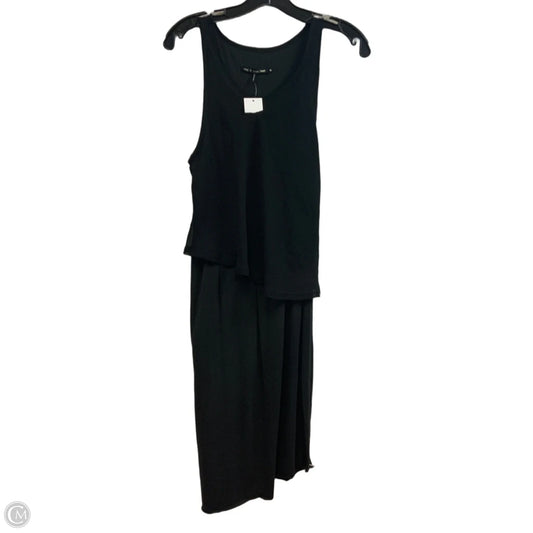Dress Casual Midi By Rag And Bone In Black, Size: M