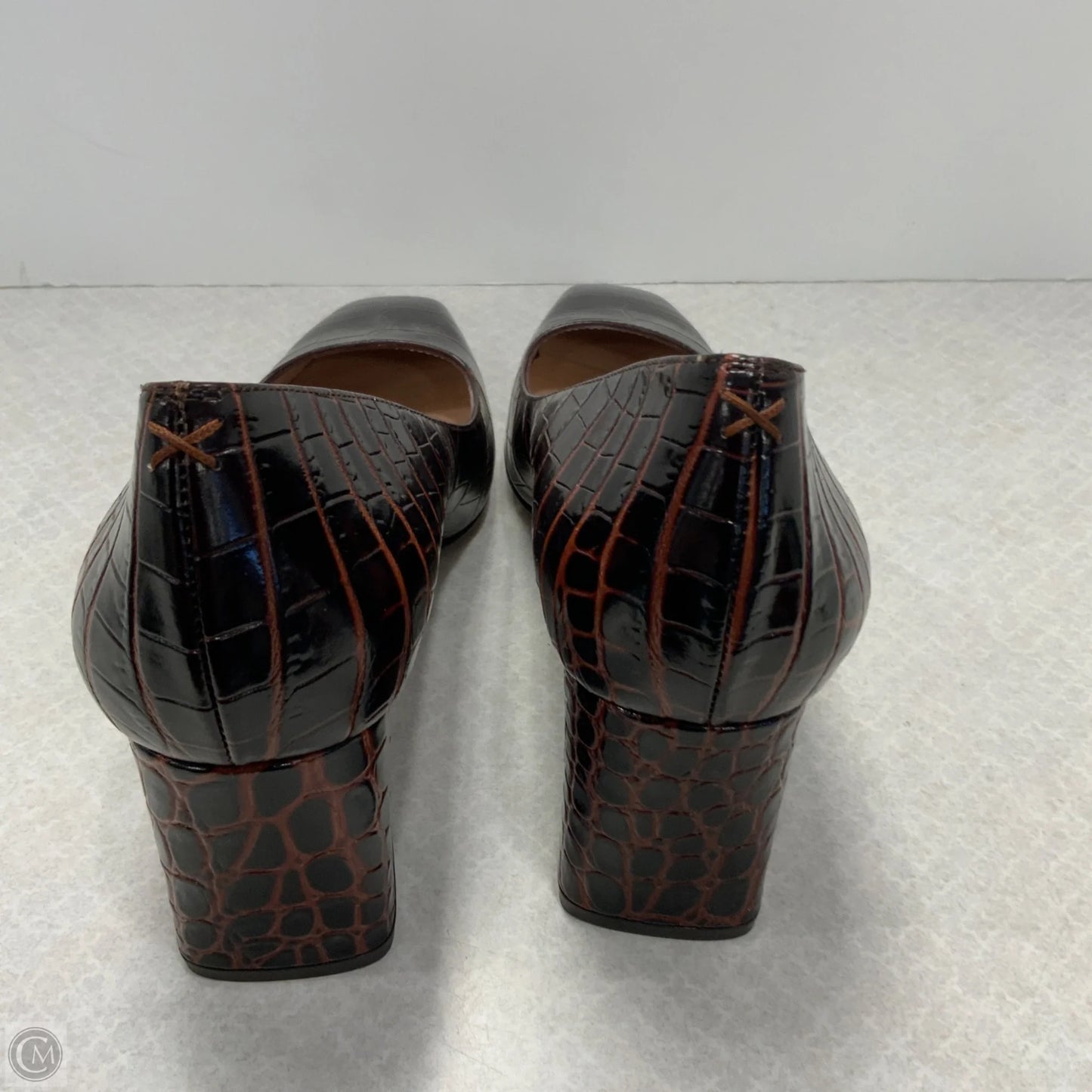 Shoes Heels Block By Inez  In Brown, Size: 9narrow