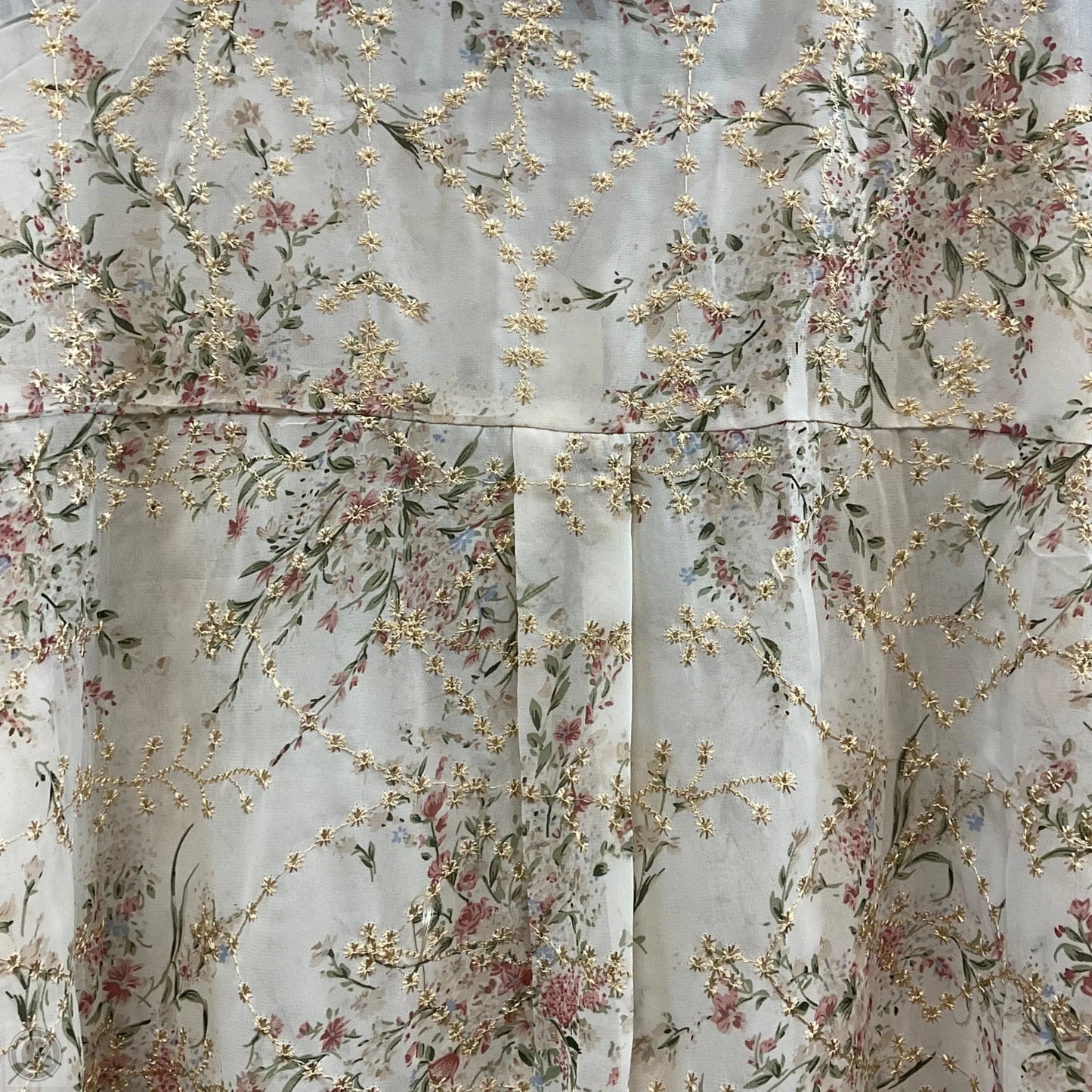 Blouse Long Sleeve By Daytrip In Cream, Size: L