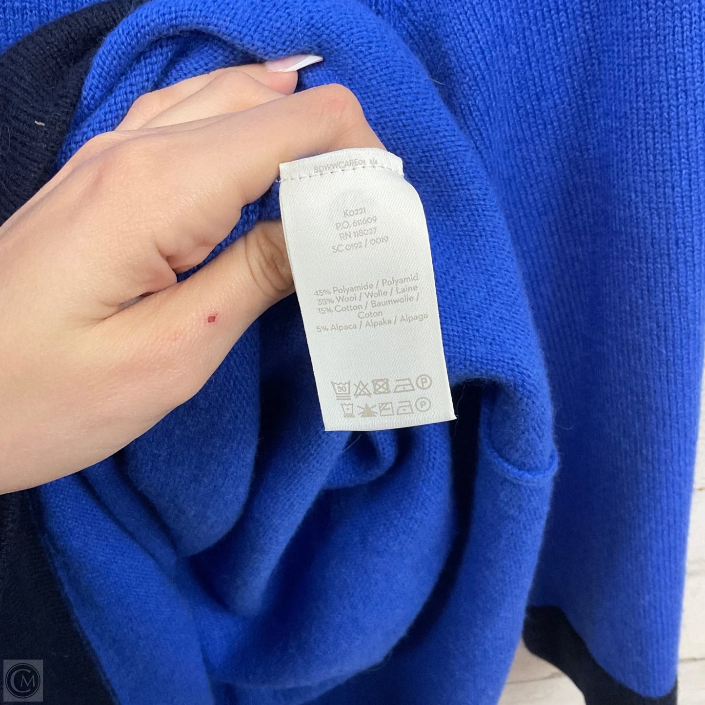 Dress Sweater By Boden In Blue, Size: 12