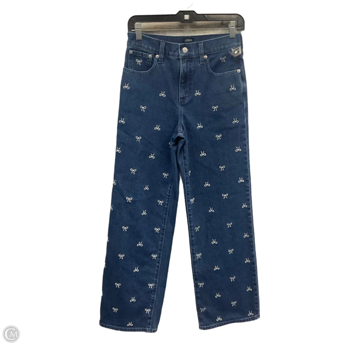 Jeans Wide Leg By J. Crew In Blue Denim, Size: 0