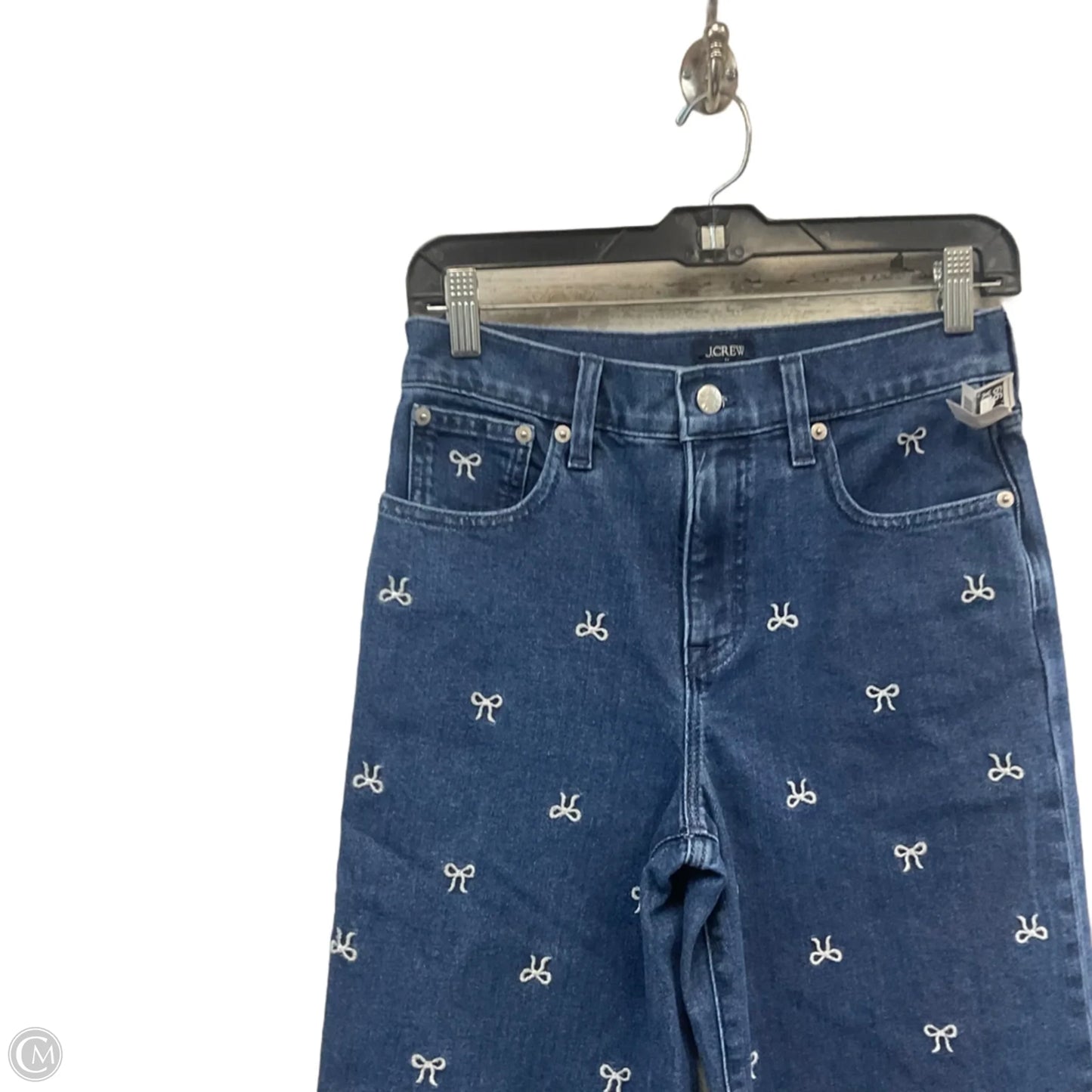 Jeans Wide Leg By J. Crew In Blue Denim, Size: 0