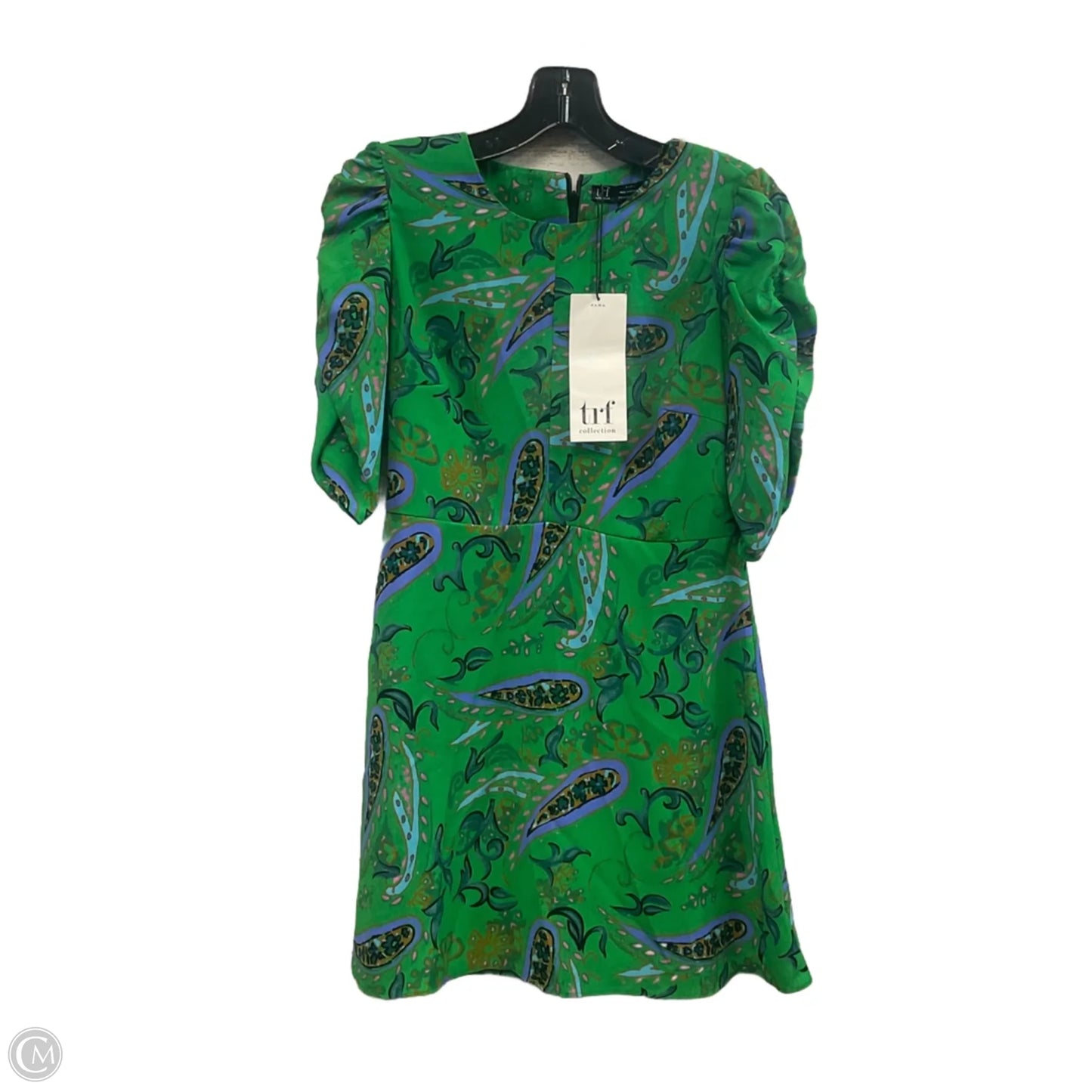 Dress Casual Short By Zara In Green, Size: M