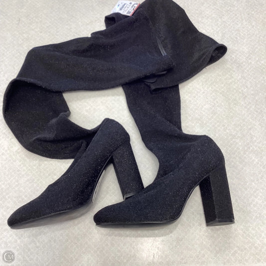 Boots Over-the-knee Heels By Zara In Black, Size: 7.5