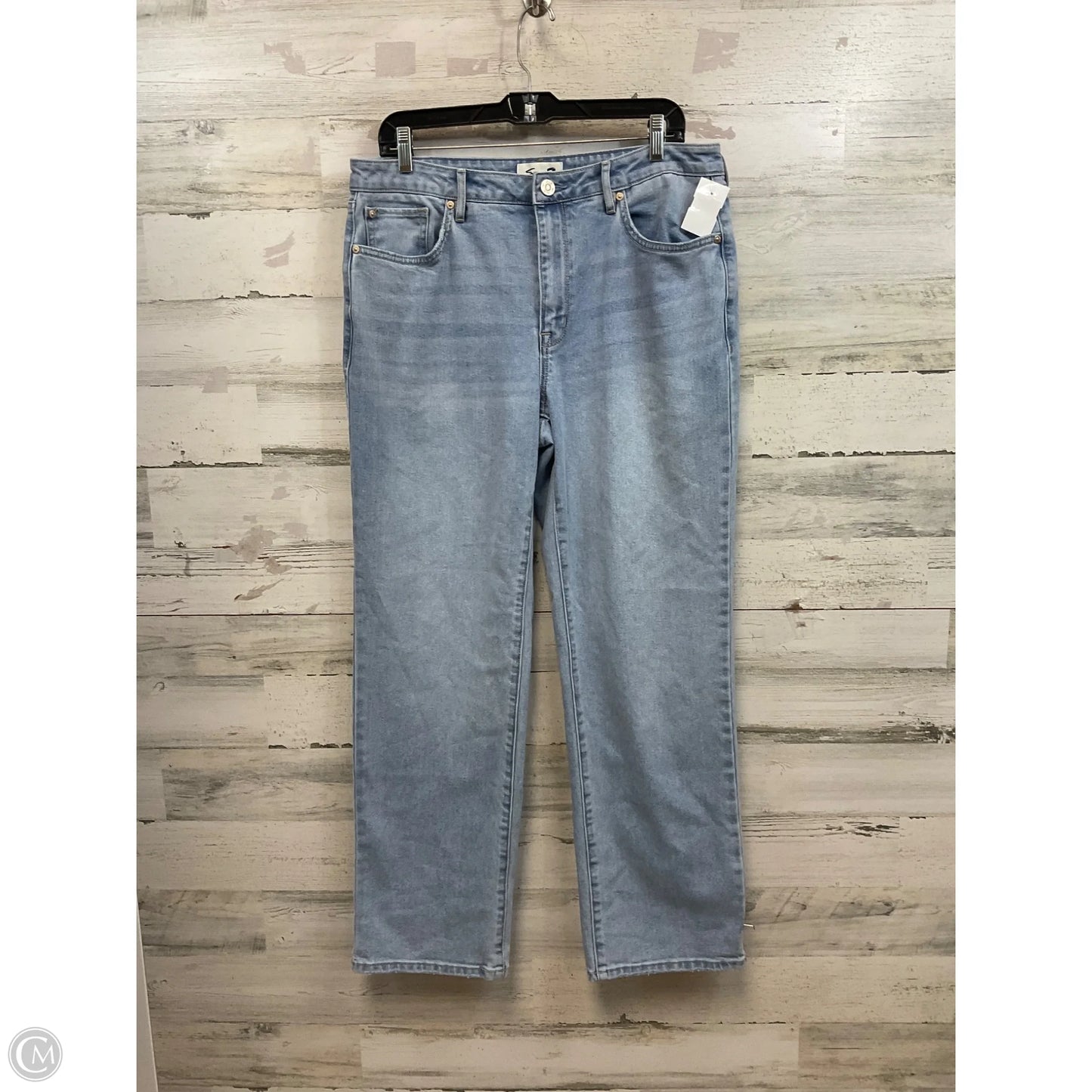 Jeans Straight By Seven 7 In Blue Denim, Size: 10