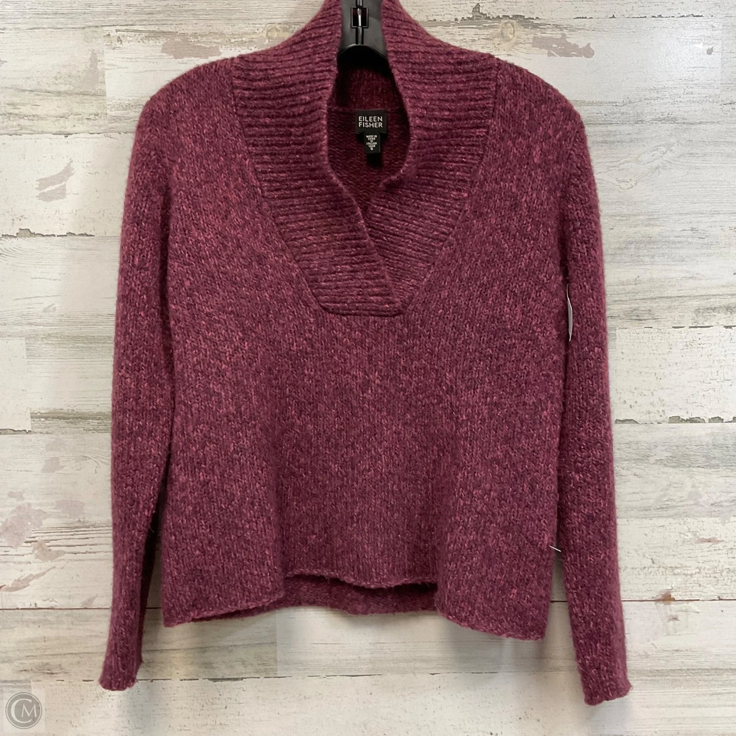 Sweater By Eileen Fisher In Purple, Size: S