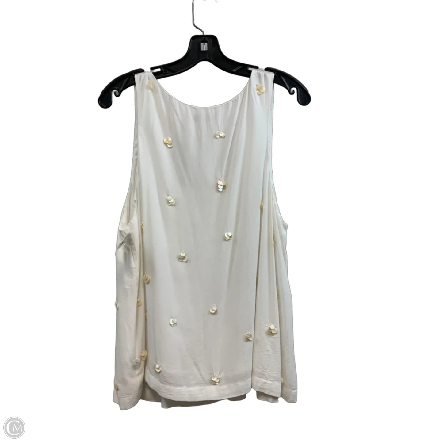 Top Sleeveless By Loft In White, Size: Xl