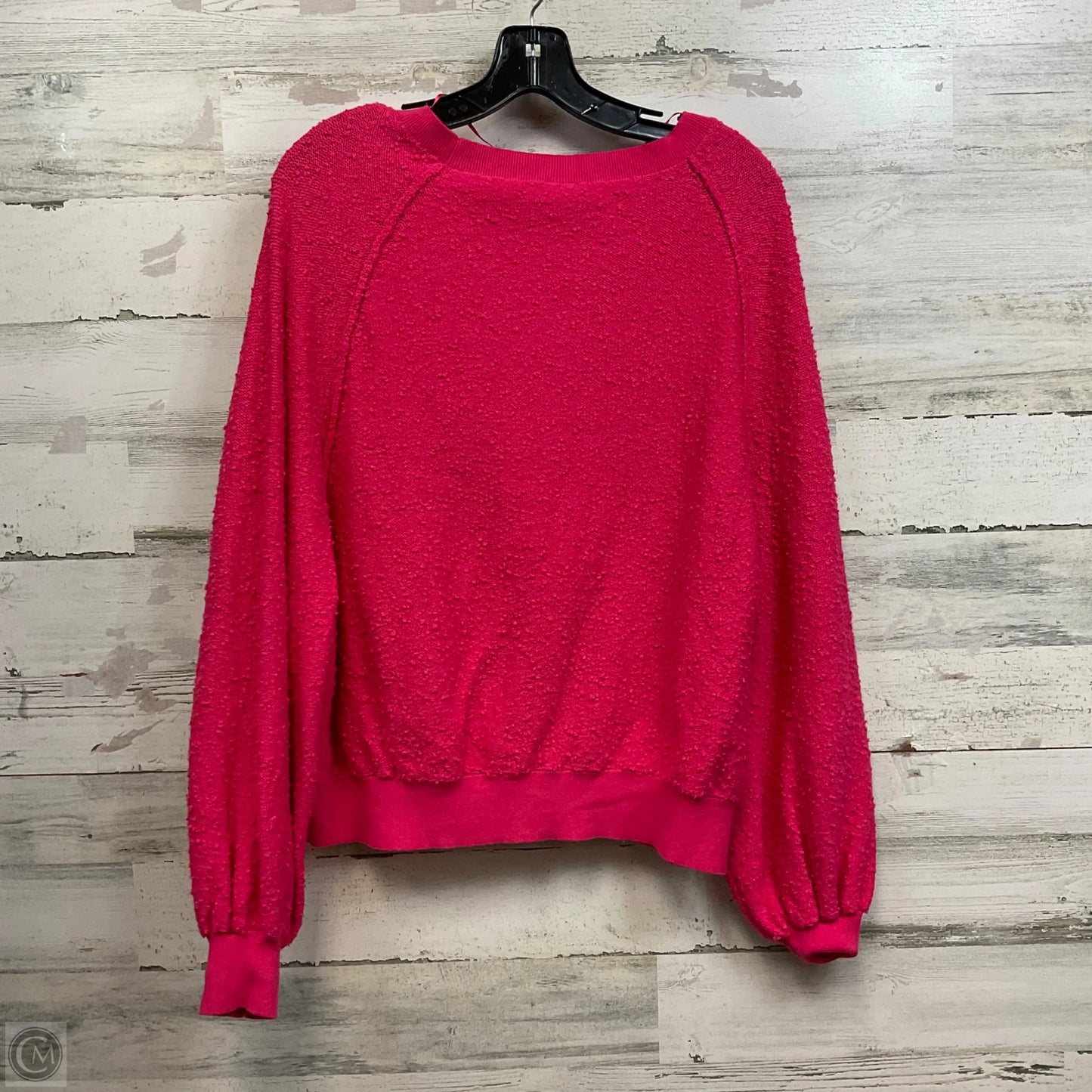 Top Long Sleeve By Free People In Pink, Size: S