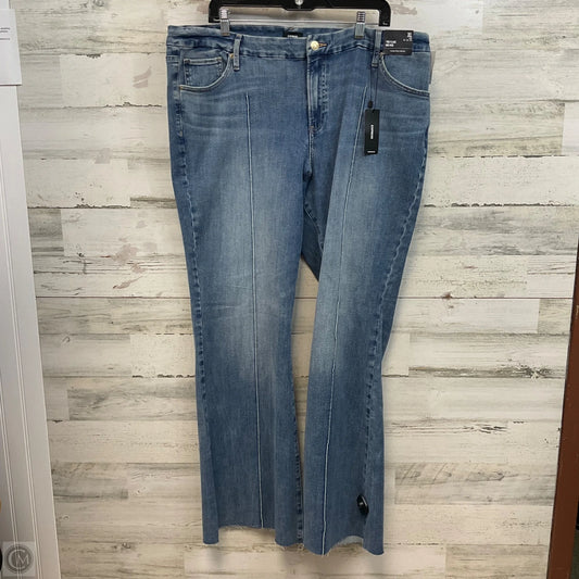 Jeans Flared By Express In Blue Denim, Size: Xl