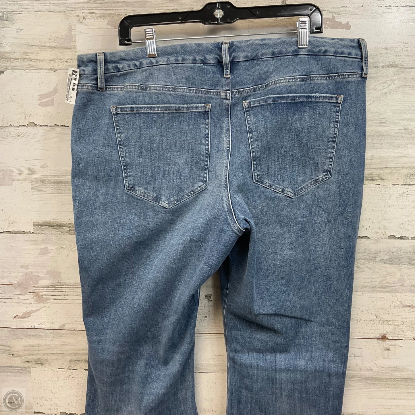 Jeans Flared By Express In Blue Denim, Size: Xl