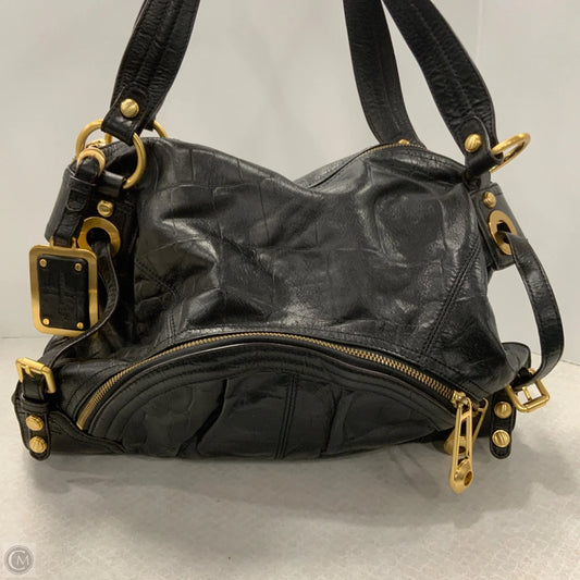 Handbag Leather By Makowsky, Size: Large