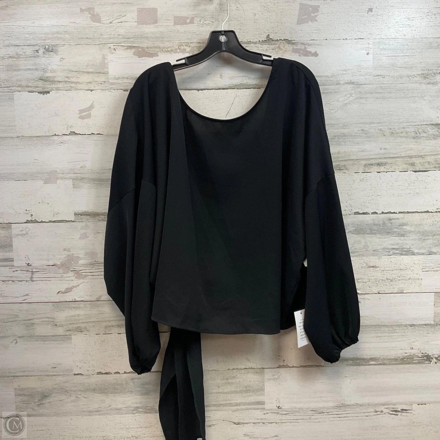 Top Long Sleeve By Eloquii In Black, Size: 3x