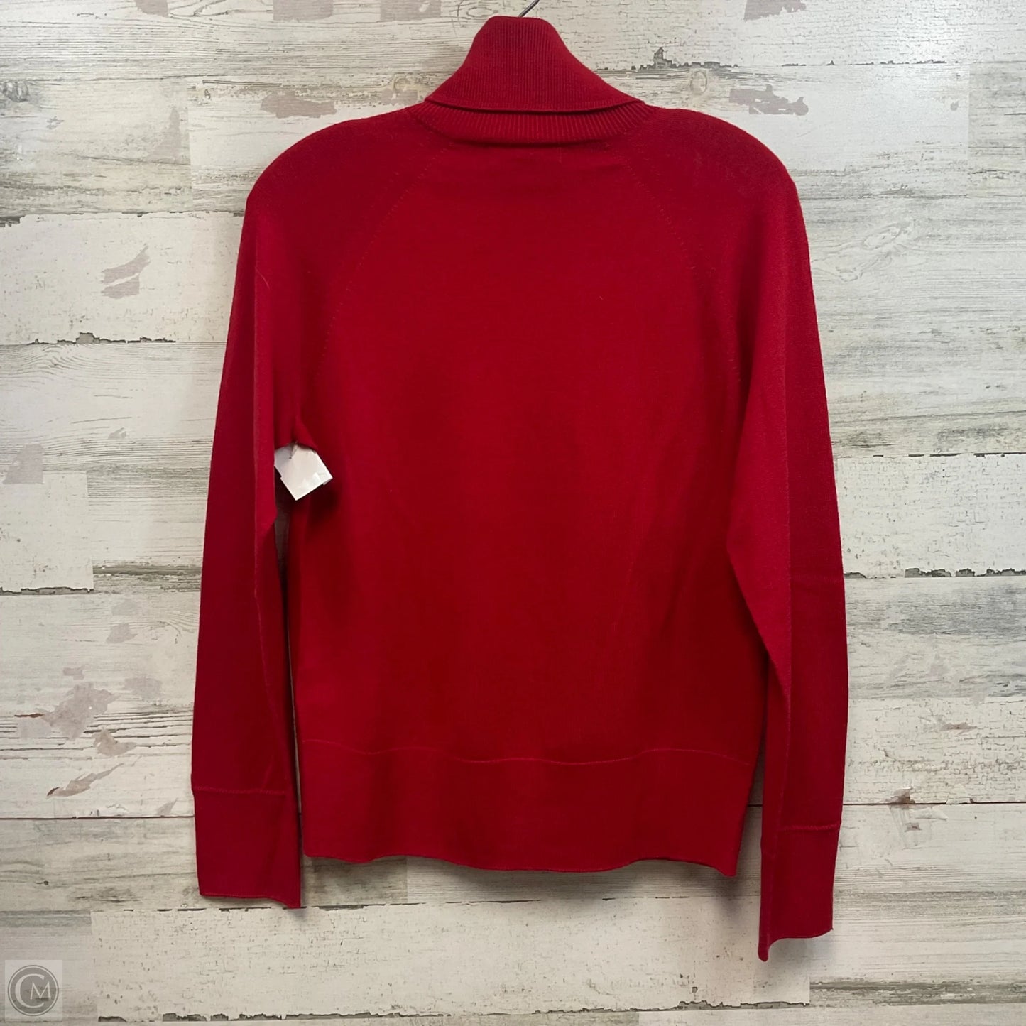 Top Long Sleeve By Banana Republic In Red, Size: M