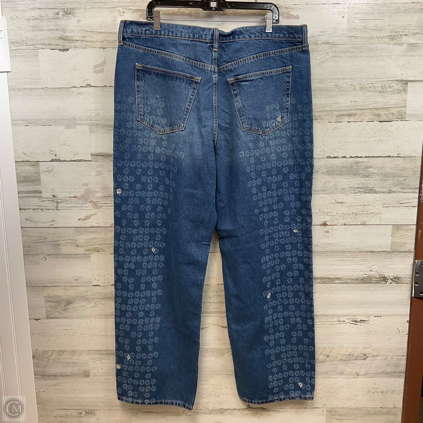 Jeans Straight By Universal Thread In Blue Denim, Size: 16