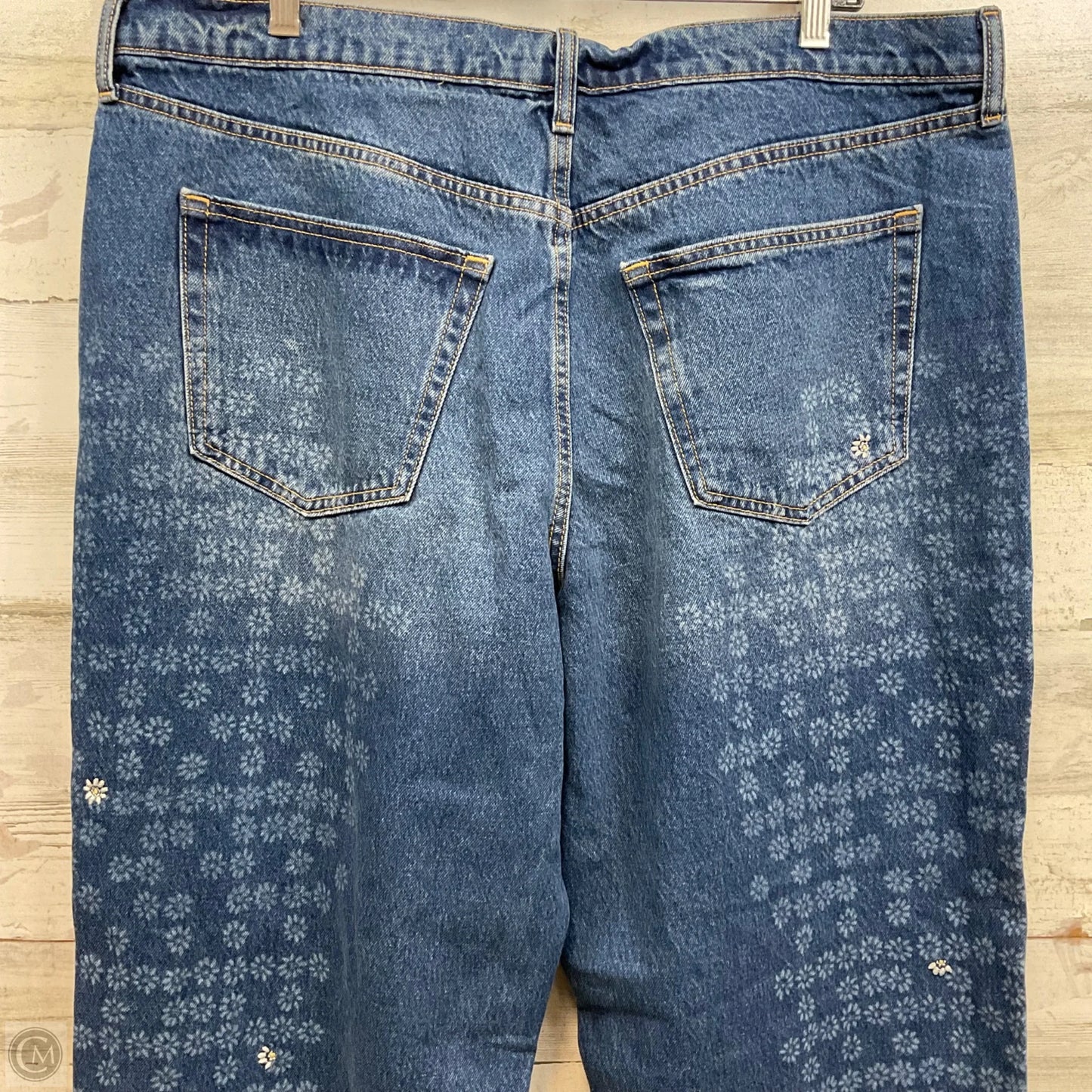 Jeans Straight By Universal Thread In Blue Denim, Size: 16