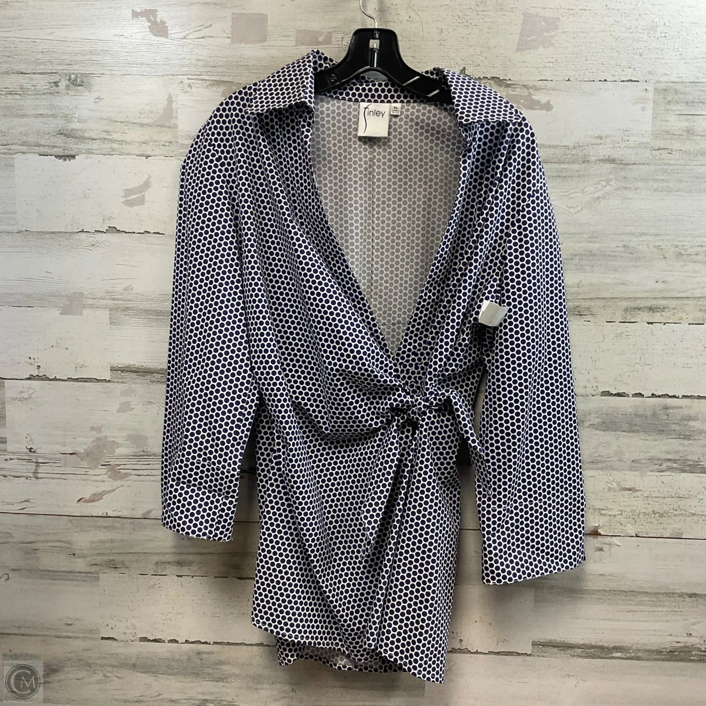 Top Long Sleeve By FINLEY In Blue, Size: Xl