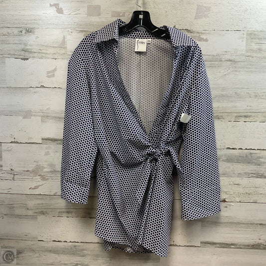 Top Long Sleeve By FINLEY In Blue, Size: Xl