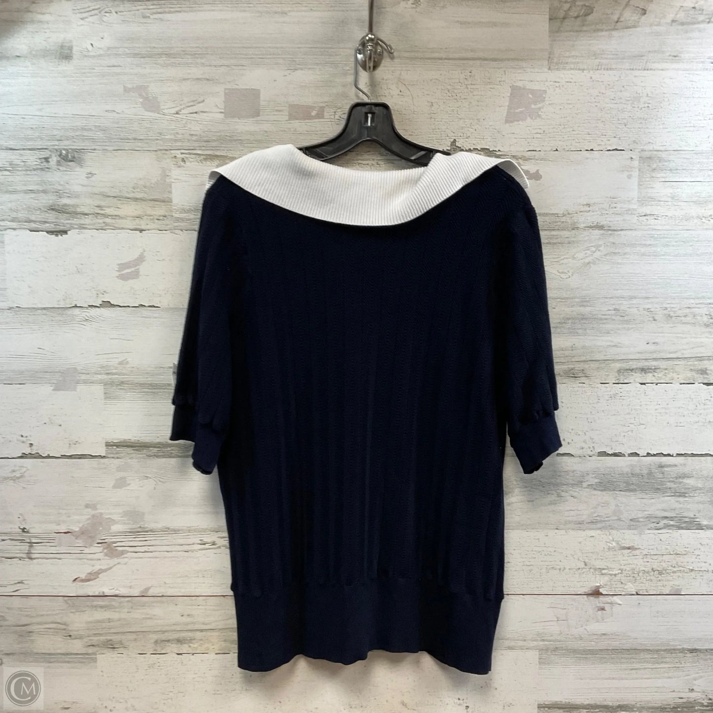 Top Short Sleeve By Talbots In Blue, Size: 1x