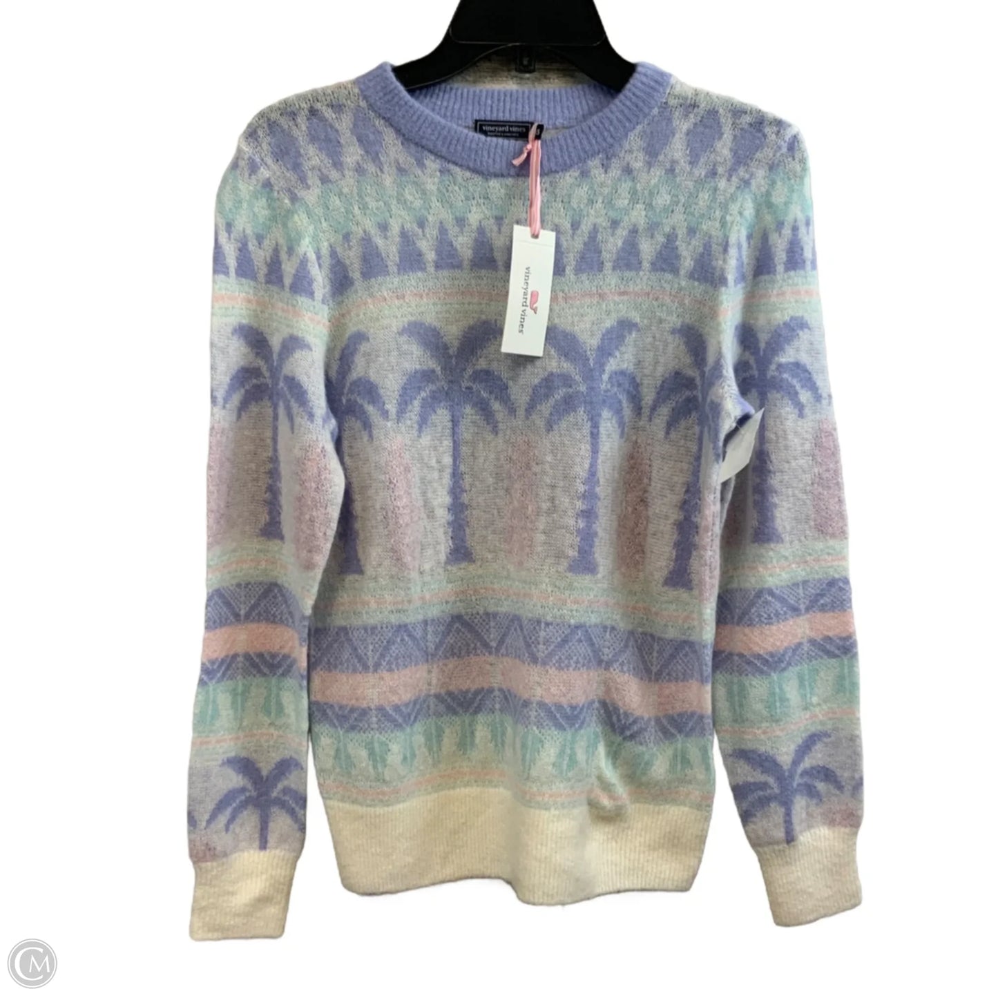 Sweater By Vineyard Vines In Purple & White, Size: Xs