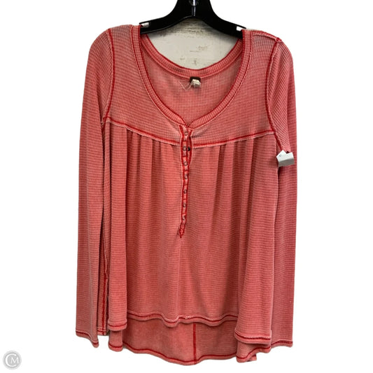 Top Long Sleeve By We The Free In Orange, Size: M