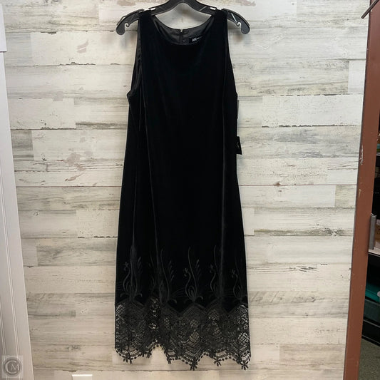 Dress Party Midi By Anne Klein In Black, Size: L