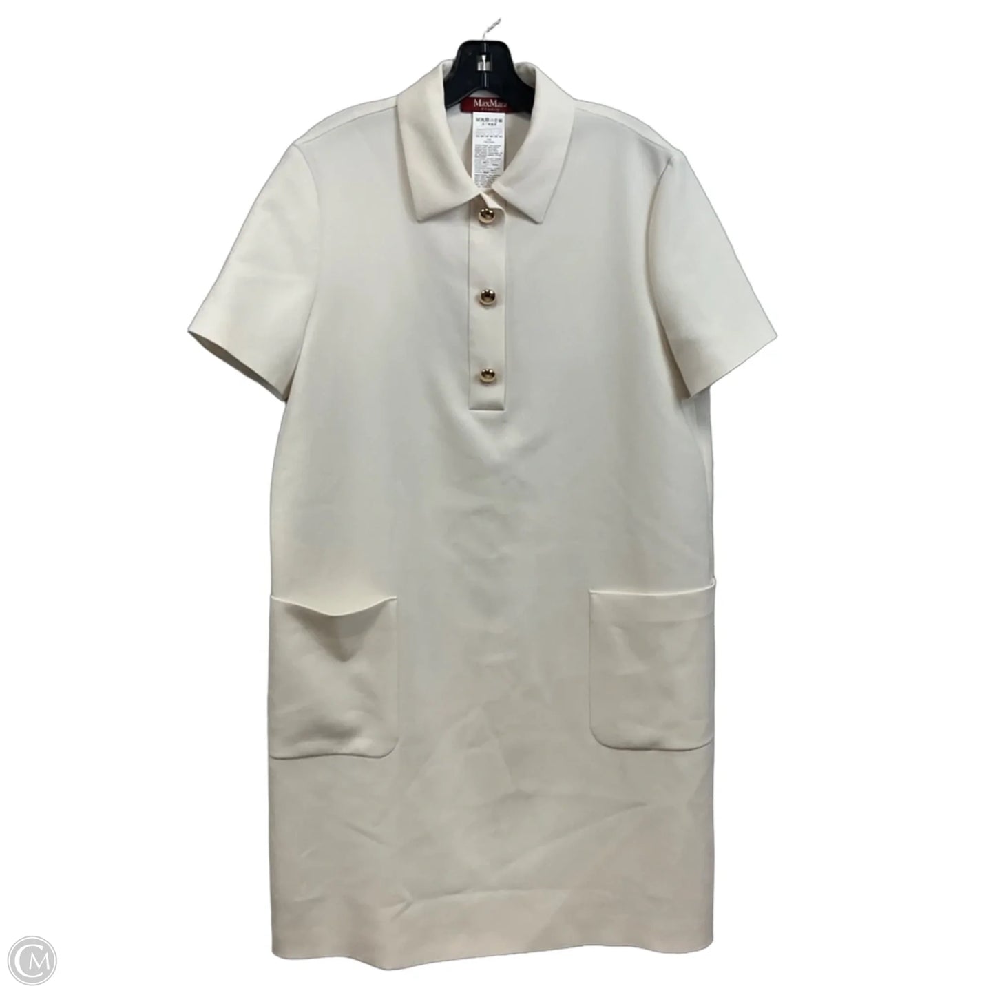 Dress Designer By Max Mara In Cream, Size: L