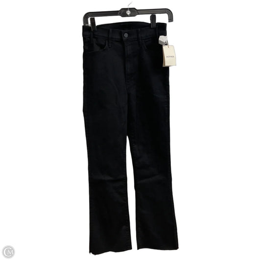 Jeans Straight By Mother In Black Denim, Size: 0