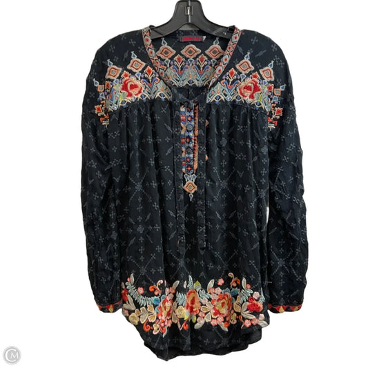 Top Long Sleeve By Johnny Was In Black, Size: S