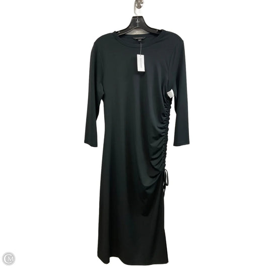 Dress Casual Midi By Banana Republic In Black, Size: M