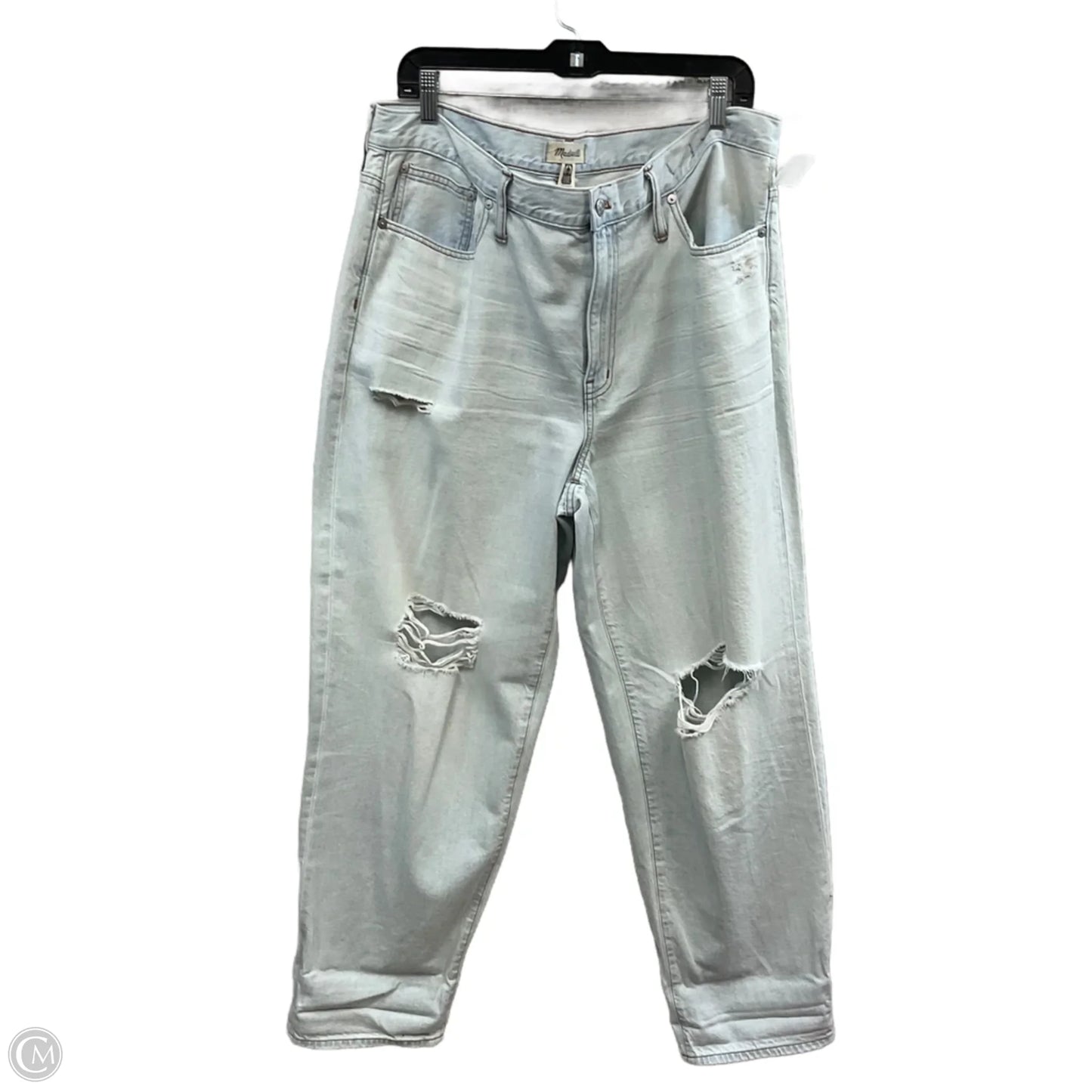 Jeans Boyfriend By Madewell In Blue Denim, Size: 14