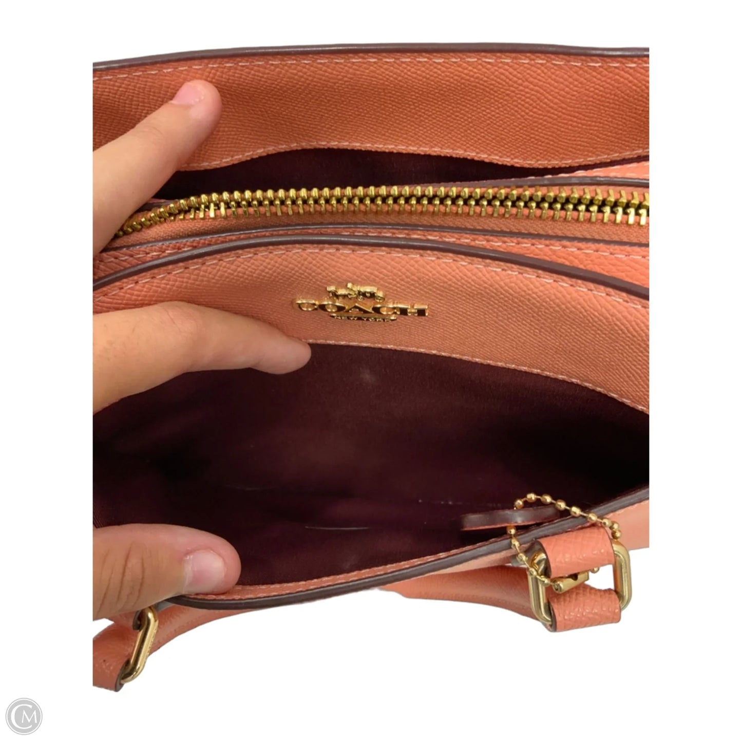 Handbag Designer By Coach, Size: Small