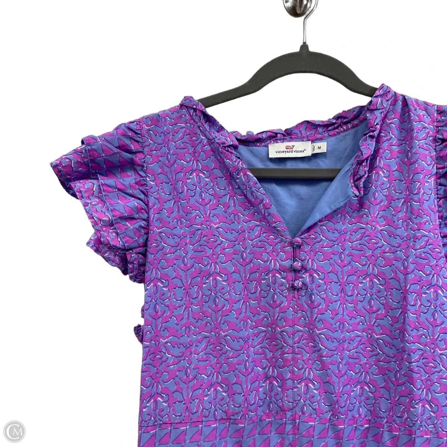 Dress Casual Short By Vineyard Vines In Purple, Size: M