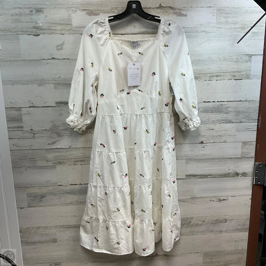 Dress Casual Midi By IVY CITY In White, Size: M