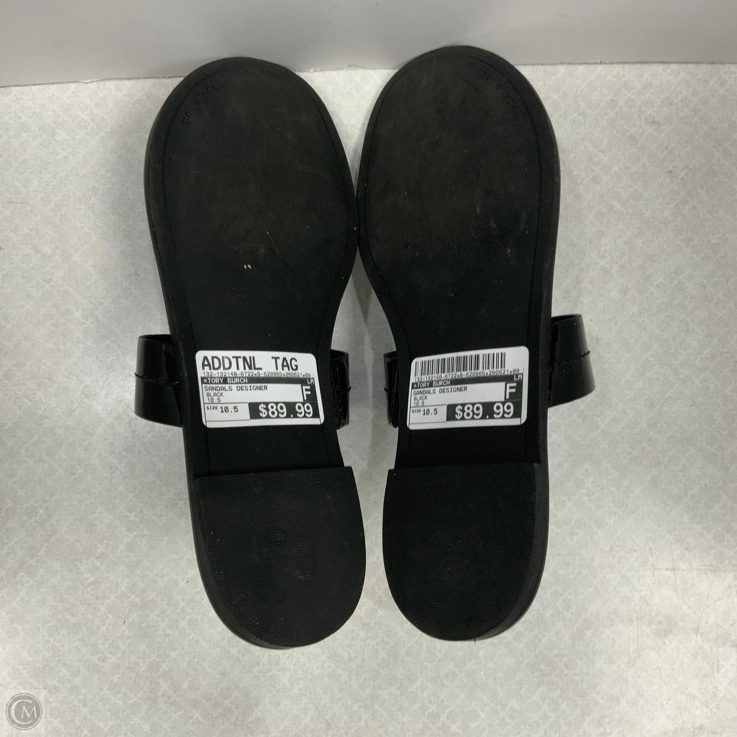 Sandals Designer By Tory Burch In Black, Size: 10.5