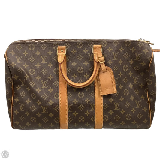 Duffle And Weekender Luxury Designer By Louis Vuitton, Size: Medium