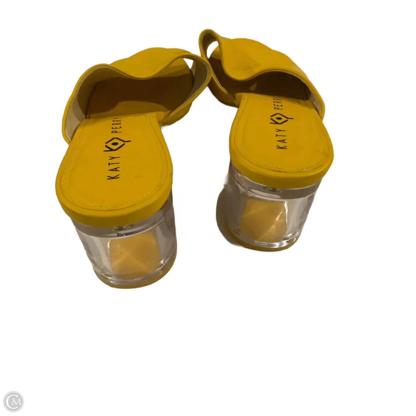 Sandals Heels Block By Katy Perry In Yellow, Size: 11