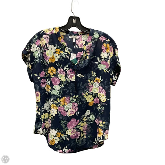 Top Short Sleeve By Maurices In Navy, Size: Xs