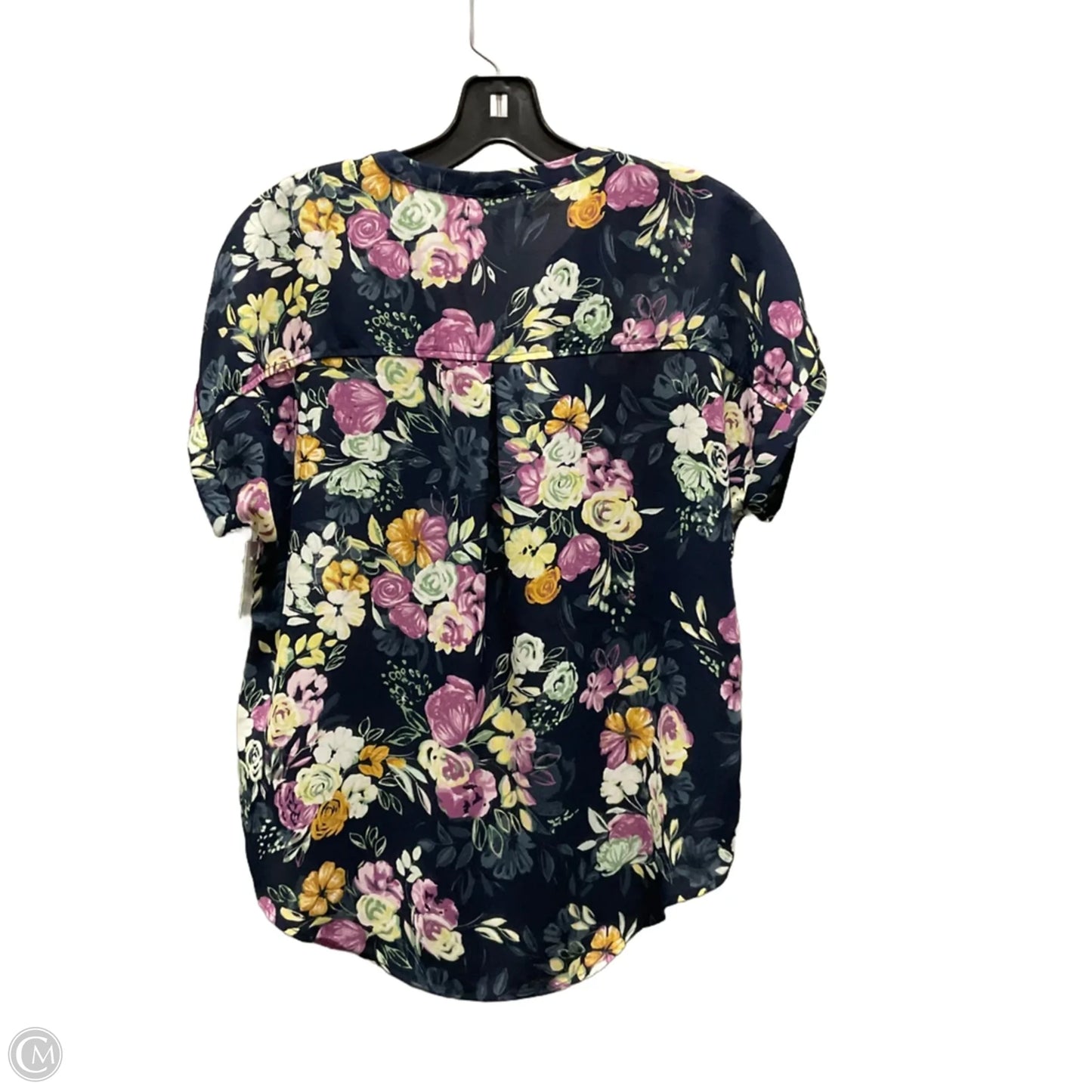 Top Short Sleeve By Maurices In Navy, Size: Xs