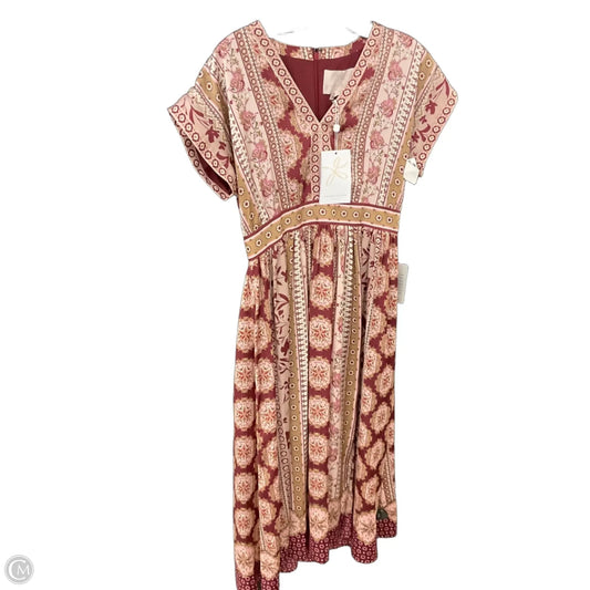 Dress Casual Maxi By GAL MEETS GLAM In Pink & Tan, Size: 2