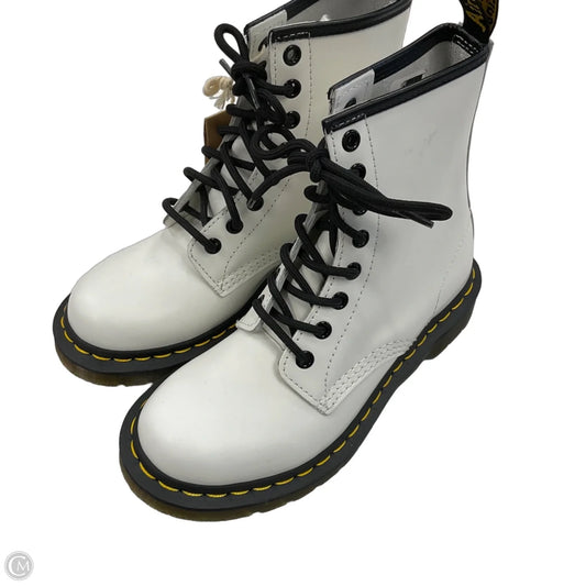 Boots Combat By Dr Martens In White, Size: 6