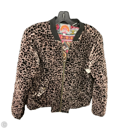 Jacket Puffer & Quilted By Johnny Was In Brown, Size: S