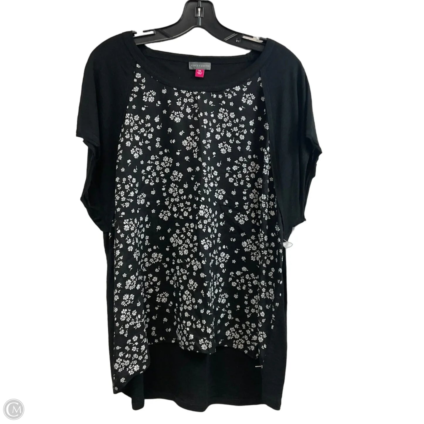 Top Short Sleeve Basic By Vince Camuto In Black, Size: Xxl