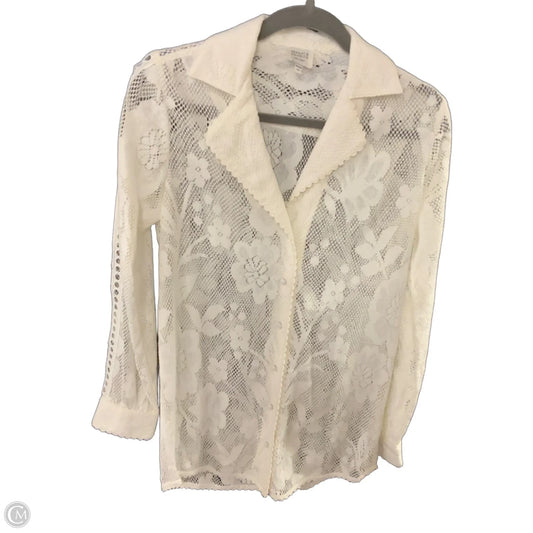 Blouse Long Sleeve By HEMANDT AND NANDITA In White, Size: Xs