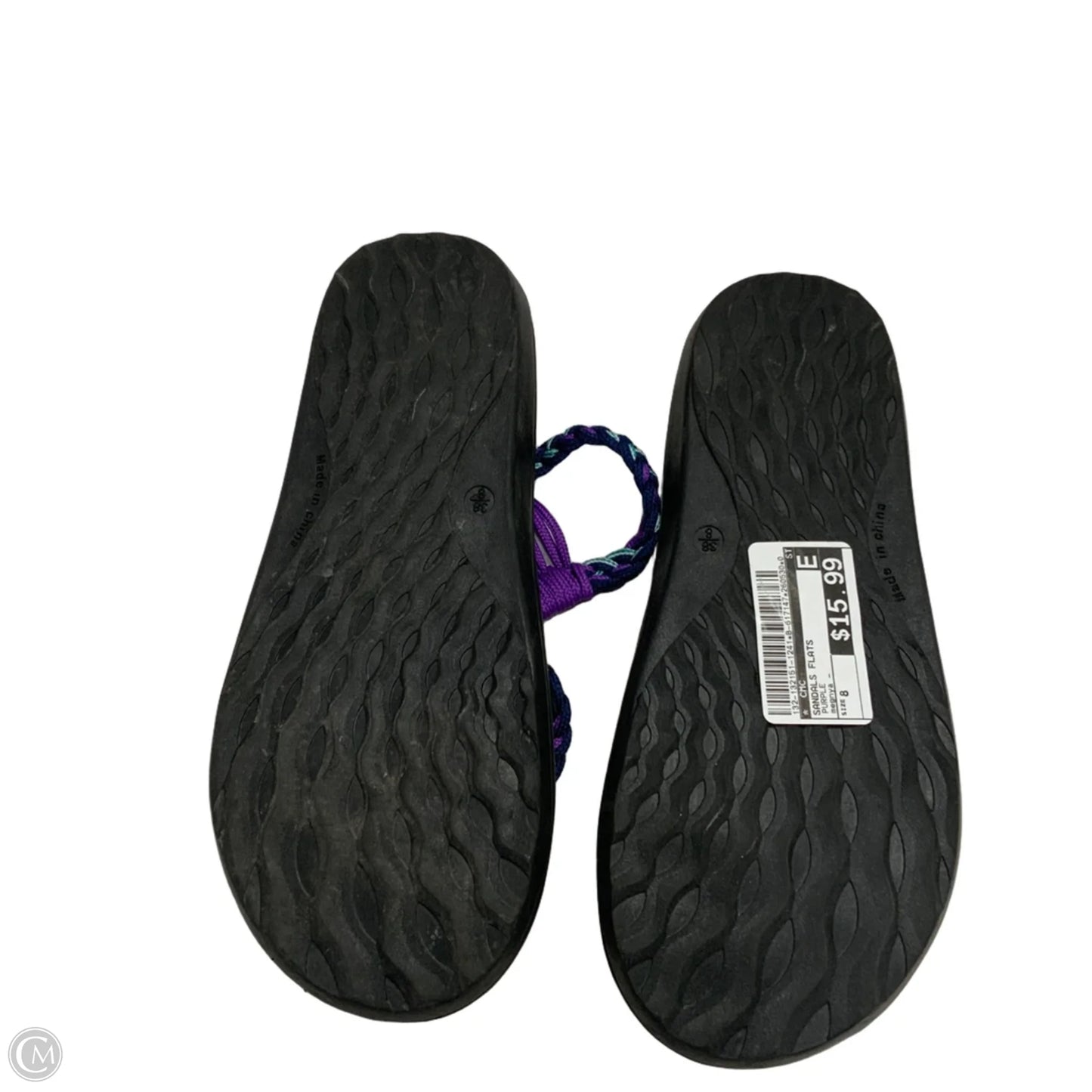 Sandals Flats By Cmc In Purple, Size: 8