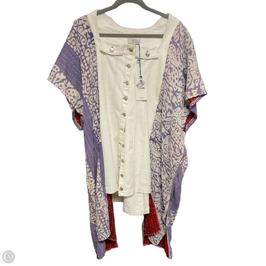 Jacket Other By Love Tree In Purple & White, Size: M