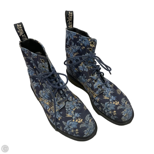 Boots Ankle Flats By Dr Martens In Blue, Size: 10